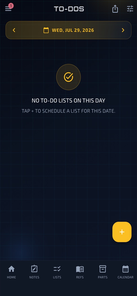 To-Dos screen
